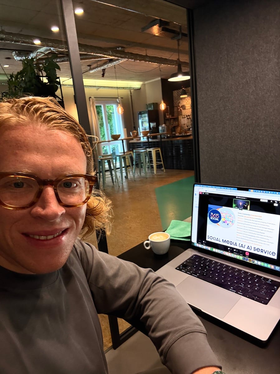 Moritz Retemeier im Remote-Workshop