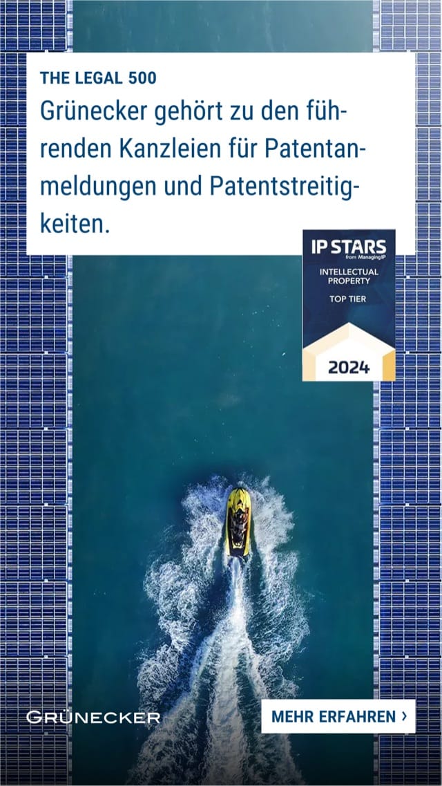 Award Template von Grünecker